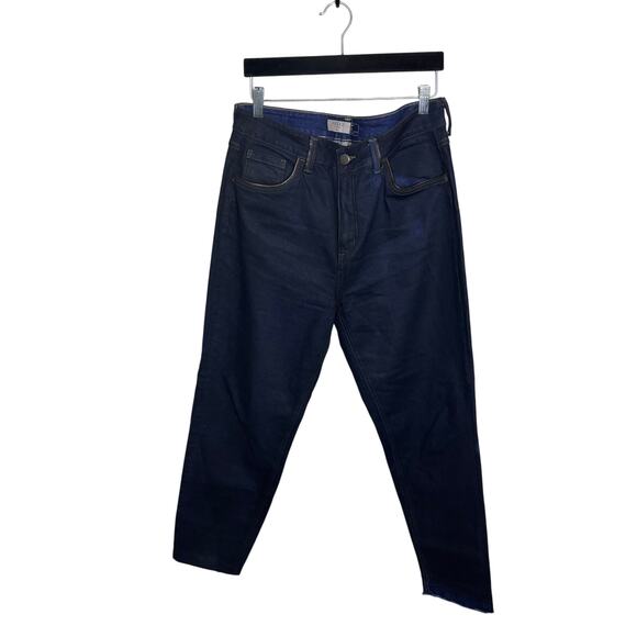 Velez Dark Wash No Distress Mom Jeans High Rise Women's Size 14 - Picture 1 of 12